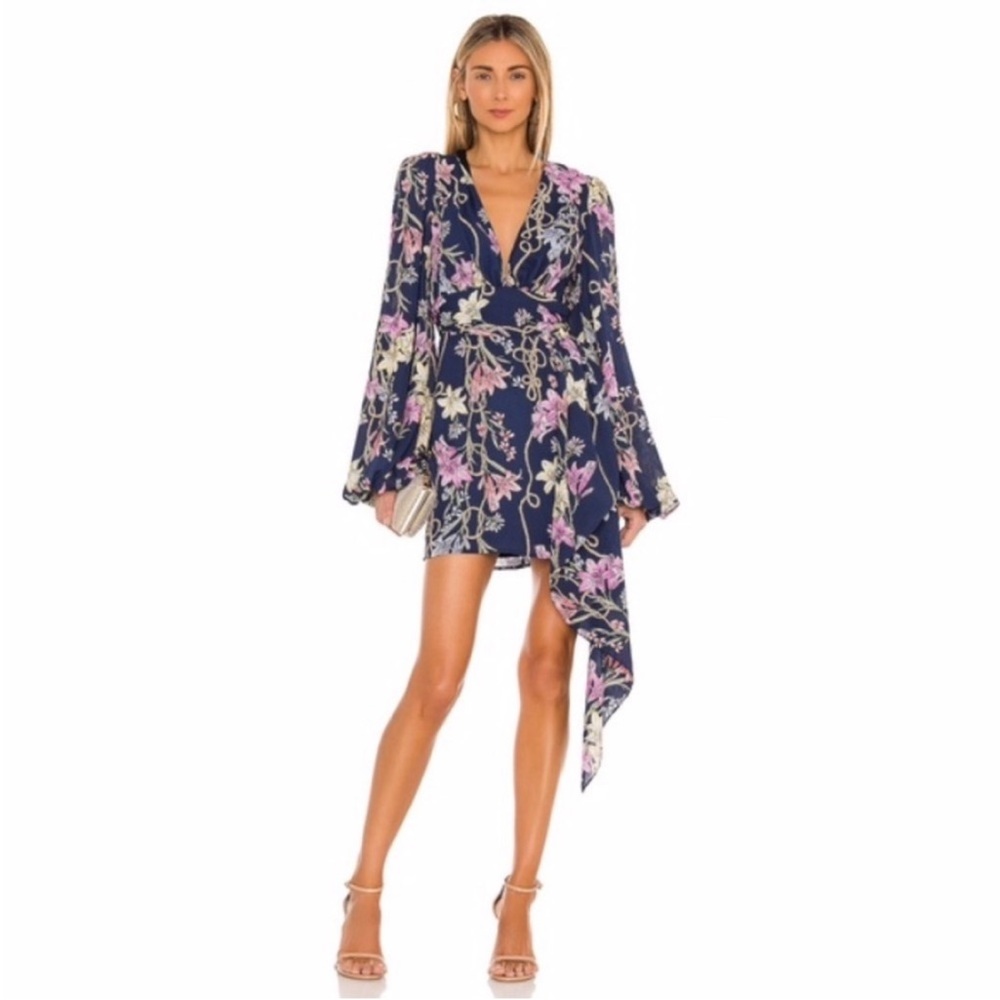 NEW Revolve Katie May Sleepless Nights Dress Navy Lily Small